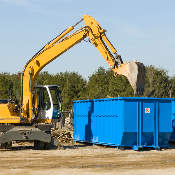 can i choose the location where the residential dumpster will be placed in Homeland Florida